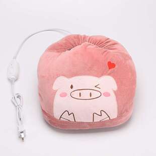 暖脚宝电加热热敷艾草布艺 艾绒暖足宝冻伤脚裂暖脚神器艾足宝