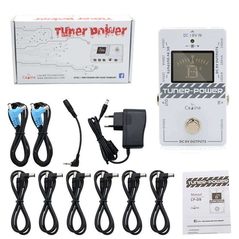 Caline卡铃CP-09效果器8路电源调音表二合一吉他单块POWER SUPPLY
