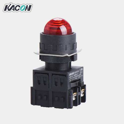 现货 Kacon/凯昆K22-17信号灯安装孔22圆指示灯 塑料 按钮开关
