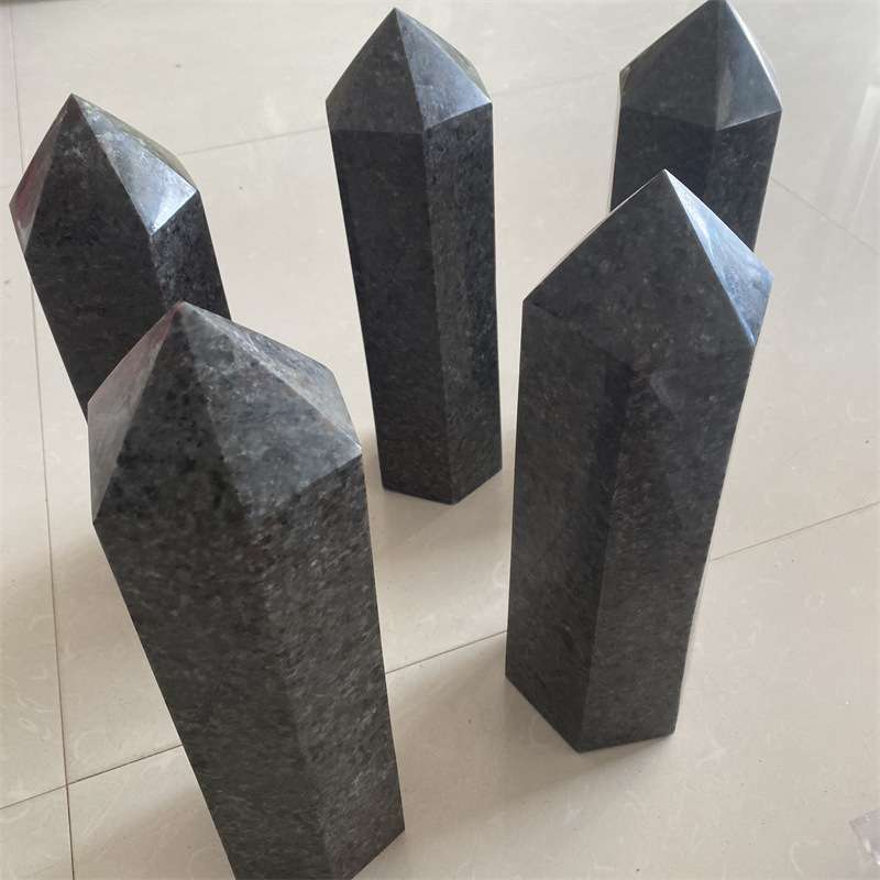 天然火焰石单尖六棱柱火灵石原石打磨大水晶柱工艺品家居装饰摆件