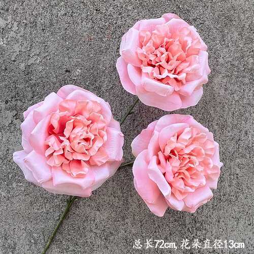 婚庆仿真花荔枝玫瑰花假花绢花客厅落地家居装饰欧式室内花艺摆件