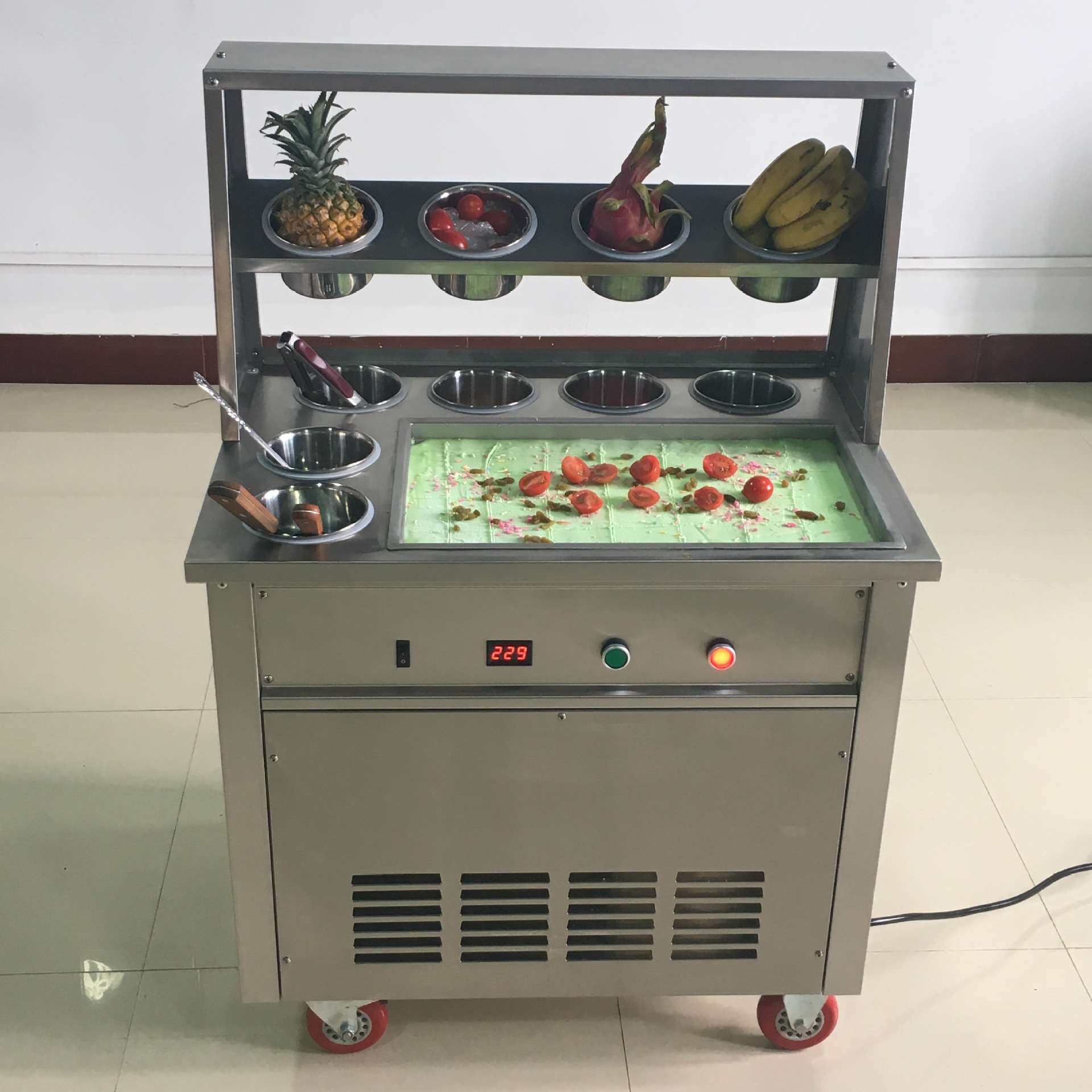 炒酸奶机商用炒冰粥机炒奶果机器炒冰淇淋卷机炒冰激淋卷机炒冰机