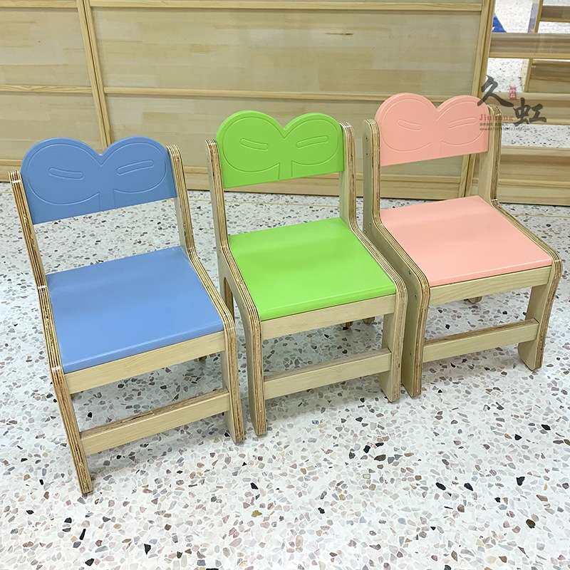 幼儿园儿童靠背椅子学习座椅木质小椅子板凳桦木多层板宝宝幼教椅