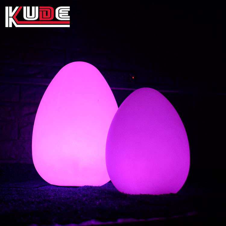 工厂直供LED发光蛋形灯遥控充电酒吧桌灯台灯16色夜光七彩气氛灯