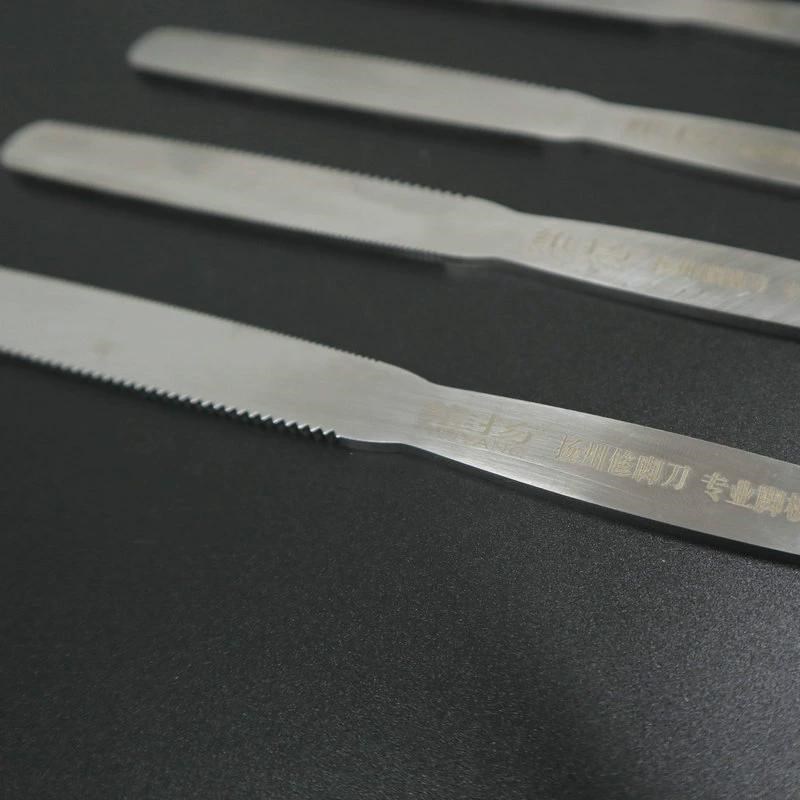 扬州三把刀修脚刀不锈钢r粗细锯齿去死皮脚搓脚丫脚板底搓锉刀刮