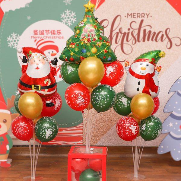 圣诞节装饰场景布置摆件圣诞桌飘气球商场店铺橱窗装饰立柱平安夜,五金/工具,打气筒,淘宝优惠券,粉丝福利购,淘宝优惠卷