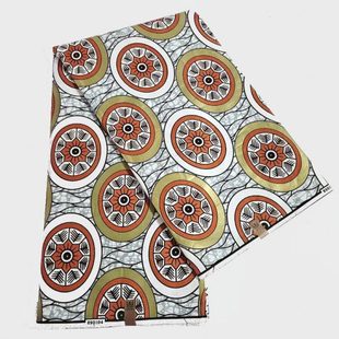 非洲蜡染布金粉质量棉african golden wax fabric