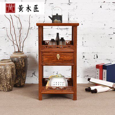 红木家具花梨木小茶几茶水架客厅阳台中式沙发边几实木角几电话几