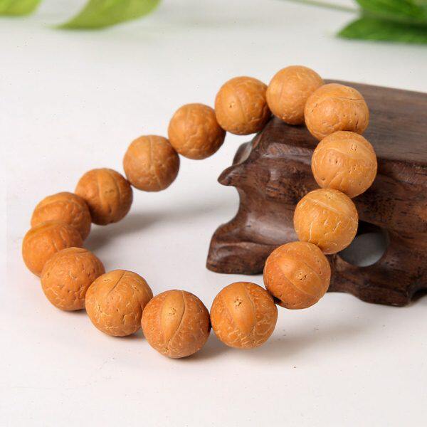 圈原籽佛珠凤眼菩提子尼泊尔男女手持单正黄皮圆款念珠手串文玩