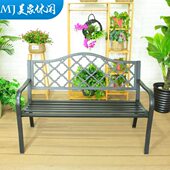 实木靠背条凳广场园林排椅座椅防腐公园椅户外长椅铝铁椅子铸休闲