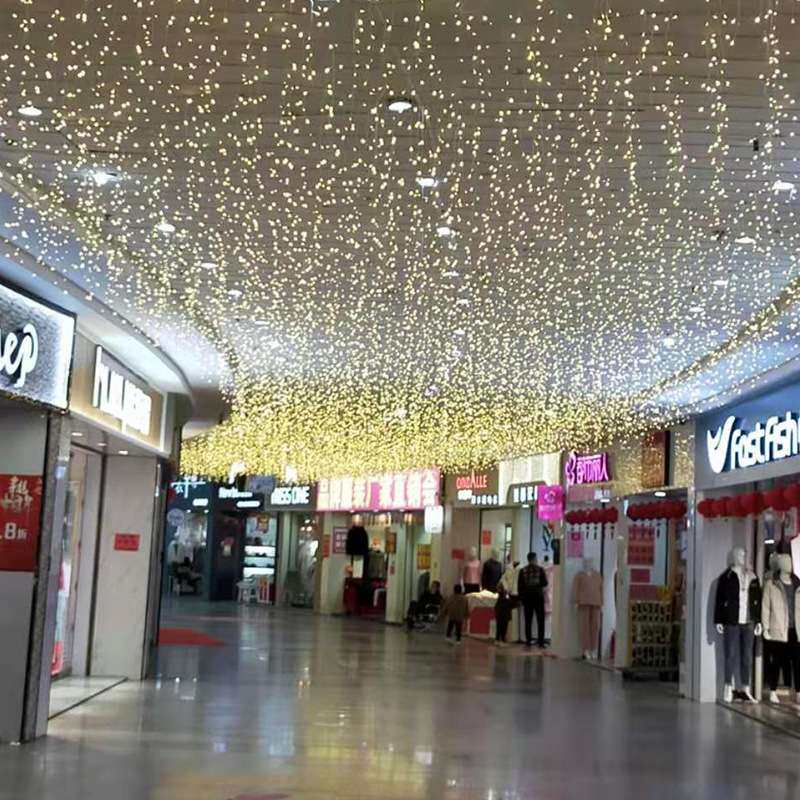 led铜线灯夜市户外冰条灯小串灯串窗帘灯星星彩灯工厂 灯串