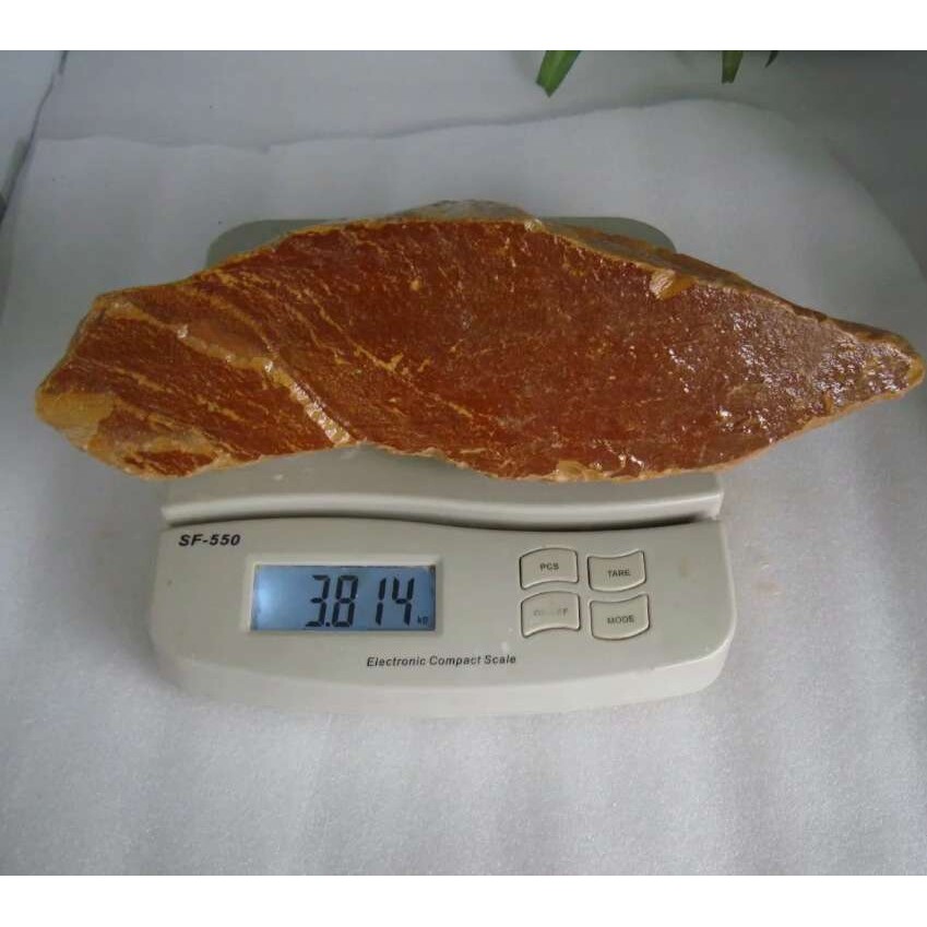 1号叶腊石黄摆件石料印章原石料篆刻雕刻石料3.8公斤