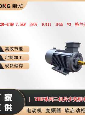 YBBP-132M-4THW 7.5KW  380V  IC411  IP55  V3  格兰头  BT4