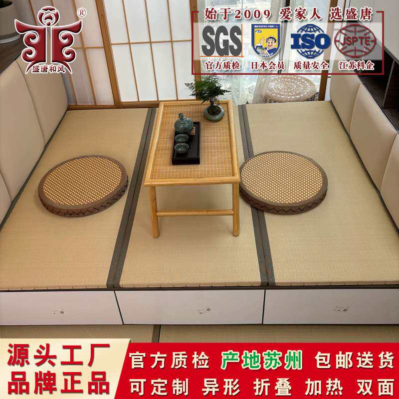防水榻榻米垫子电加热日式椰棕床垫地铺电热炕席飘窗客厅坐垫可定