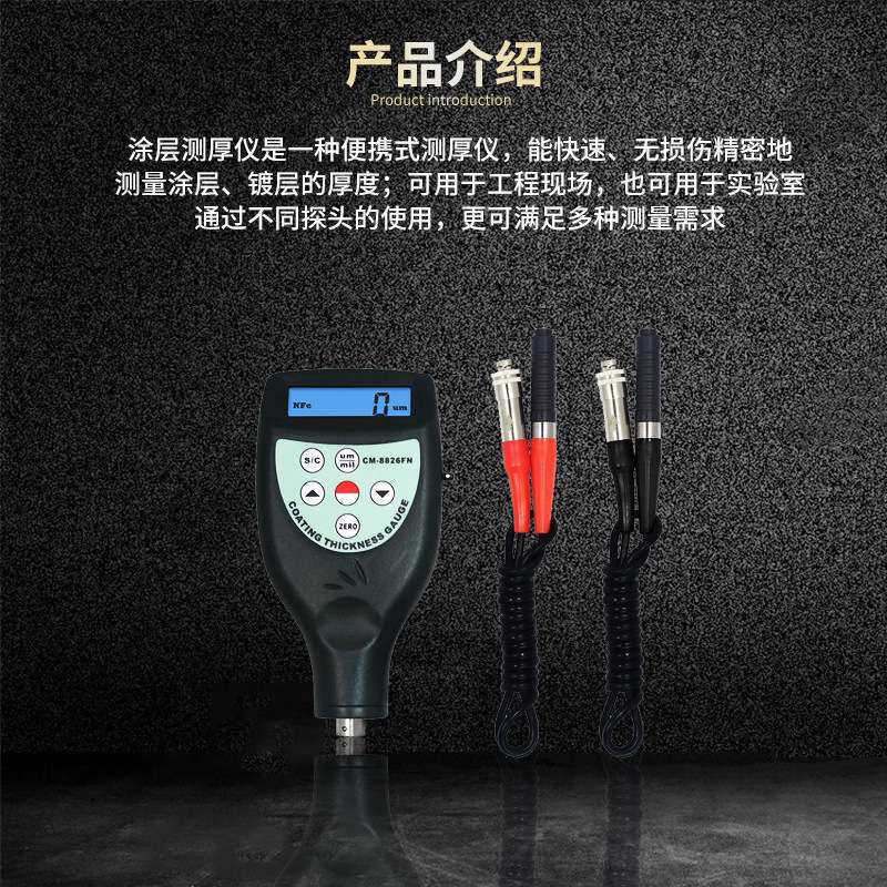 兰泰铁基铝基涂层测厚仪两用膜厚计CM8826F金属漆非铁基CM8826FN