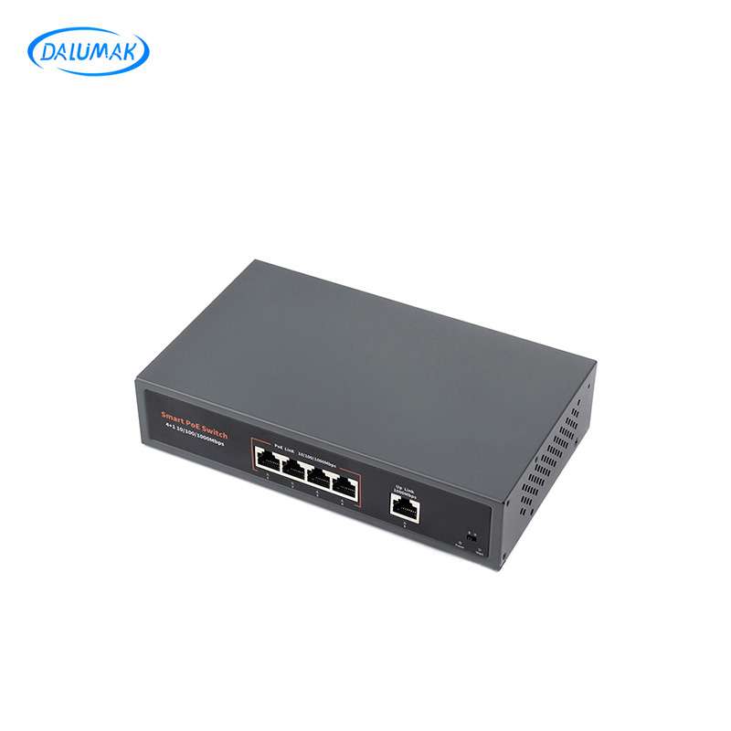 工业级4口千兆交换机120W RJ45接口分线器 百兆网口以太网交换机