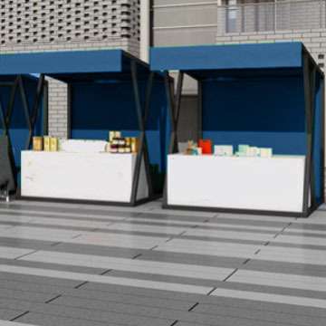 户外铁艺摊位架网红夜市活动摆摊桌促销棚架集市摊位可折叠展示