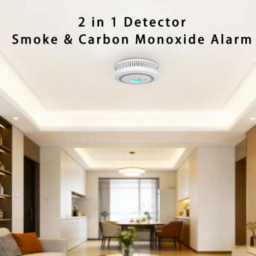 Smoke and Carbon Monoxide Detector 2-in-1 Combo Alarm cross