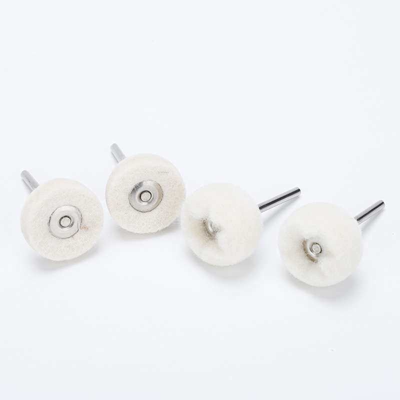 迷你羊毛刷 抛光轮打磨头玉雕翡翠木雕橄榄核雕刻打磨清 理毛刷