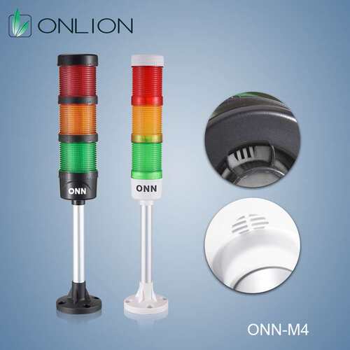 欧恩ONN-M4机床三色灯 多层警示灯LED信号灯指示灯塔灯蜂鸣器可折