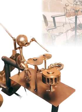 亚马逊新品 Handmade Metal Drummer Windmill 手工金属鼓手风车