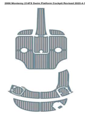 2006 Monterey 214FS 游艇船舶EVA柚木地板 亚马逊eBay速卖