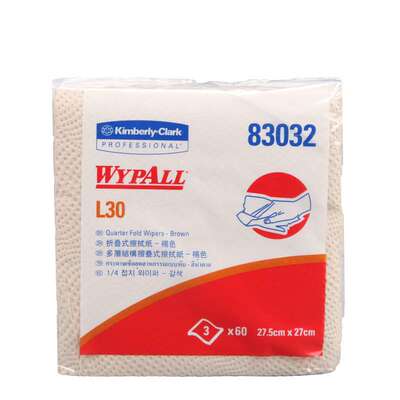 金佰利L30工业折叠擦拭纸83032卷式油污擦拭纸83030车间吸油污纸
