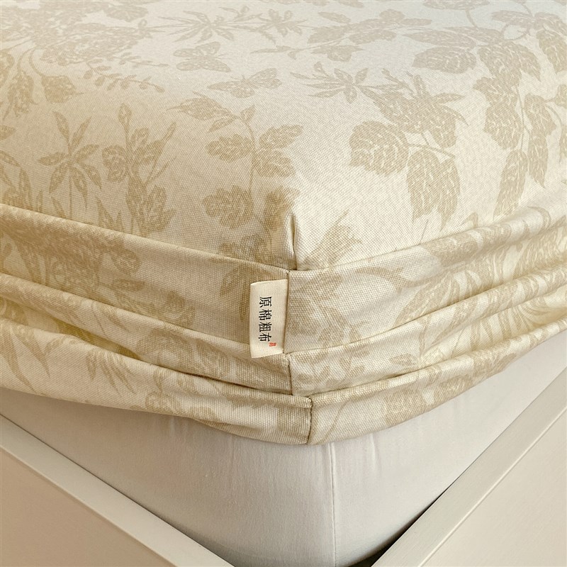 原棉老粗布e床笠三件套2025新款夏季凉席床单人宿舍床垫保护罩全