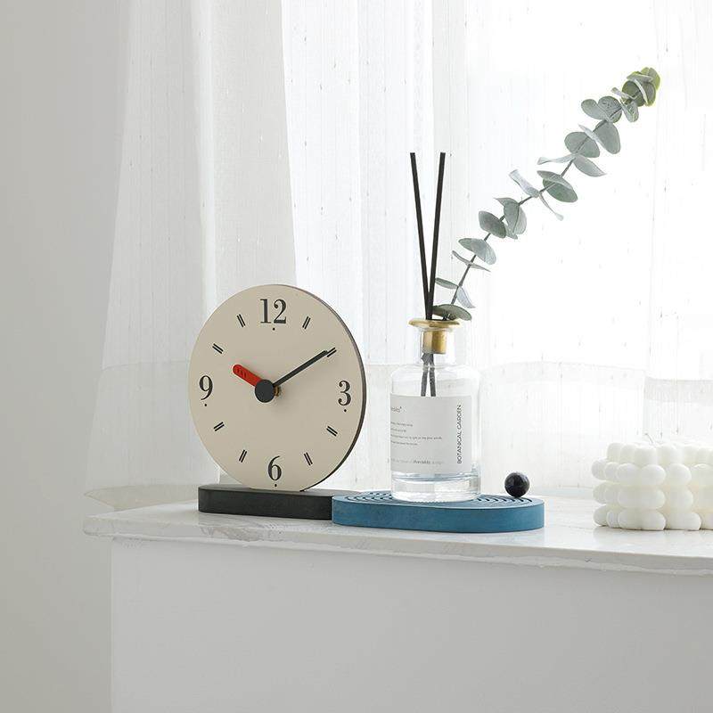 wozoom屋准简约创意座钟家居客厅电视柜摆件办公室桌面装饰品钟