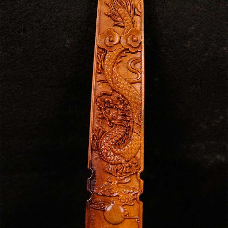 枣木朝简双龙朝简道经师宝朝简广西朝板盘龙朝简道家用品枣木