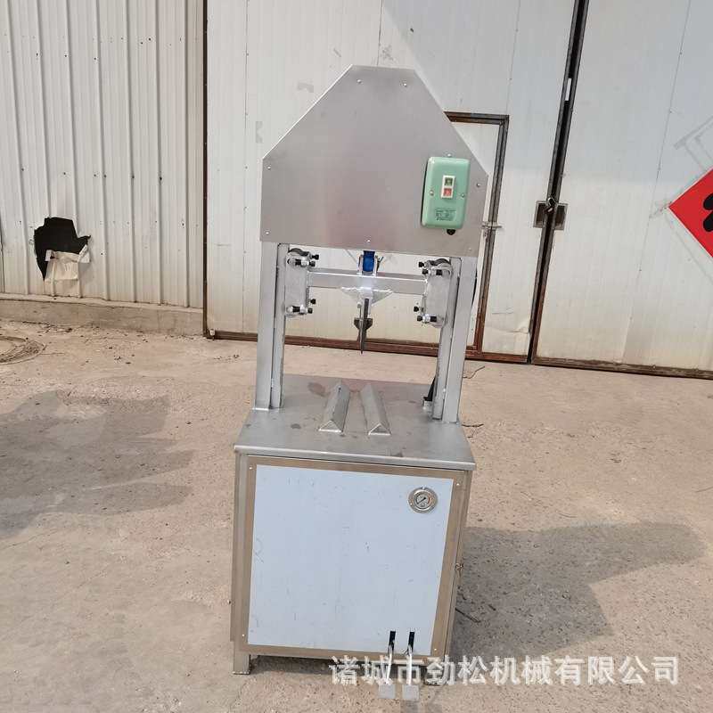 厂家 猪脑壳分割机劈猪头机器 液压型猪头劈半机 牛头锯骨机