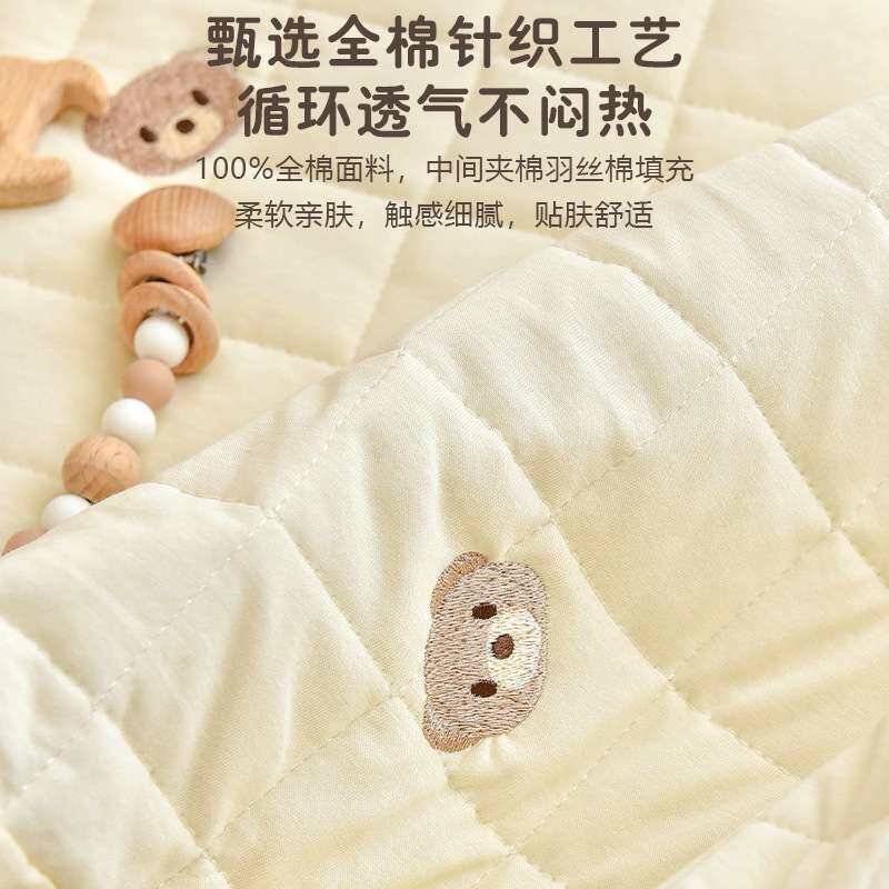 新生婴儿床防水隔尿A类床笠宝宝纯棉床单可水洗儿童透气床垫罩套