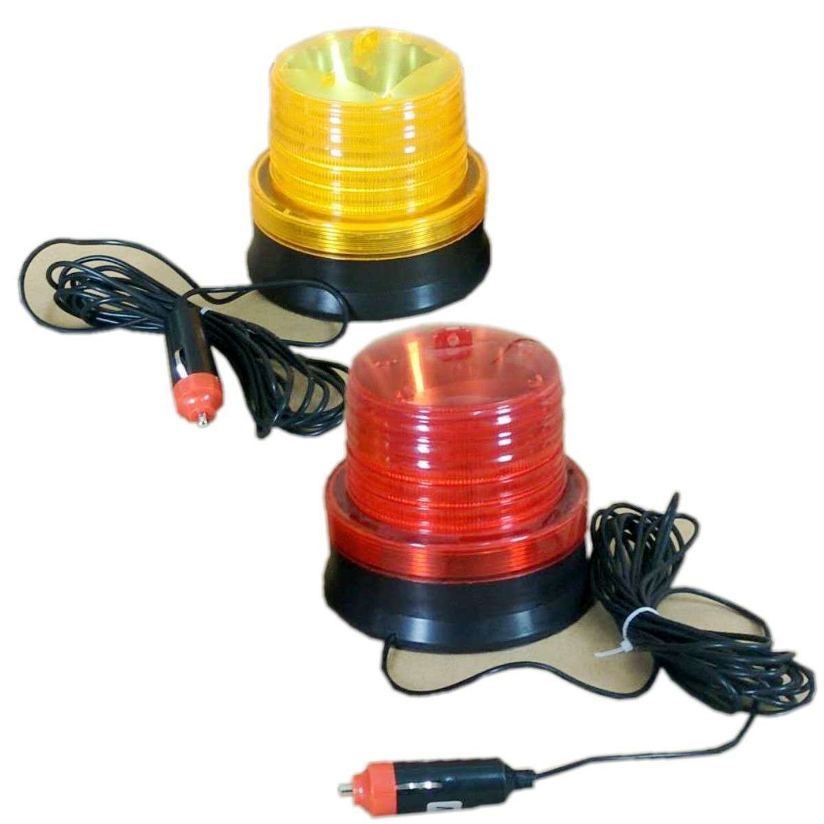 校车磁吸警示灯LED施工信号频闪车载吸顶爆闪灯路障闪光灯12V24v