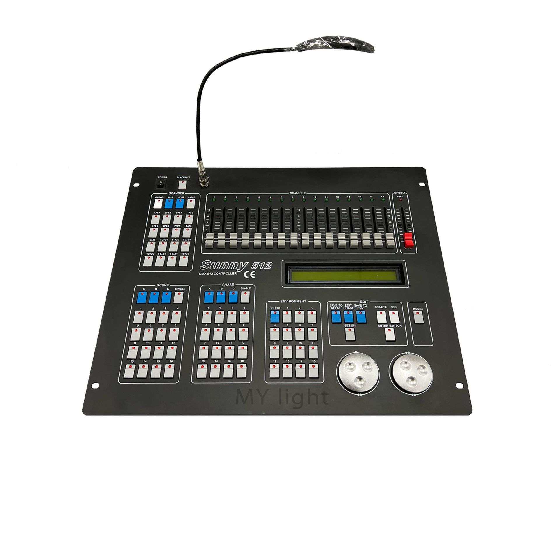 厂家供应婚庆演出酒吧KTV剧院舞台灯光用控制器阳光Sunny512控台