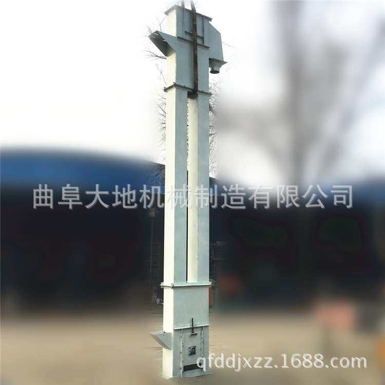 肥料瓦斗式上料提升机 钢斗链式垂直上料机 连续上料斗式提升机