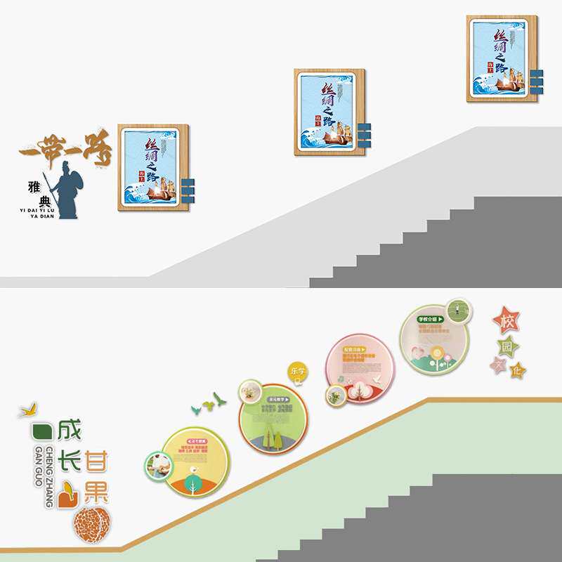 室内墙展示对员工励志标语企业文化墙贴标语楼梯间亚克力宣传栏
