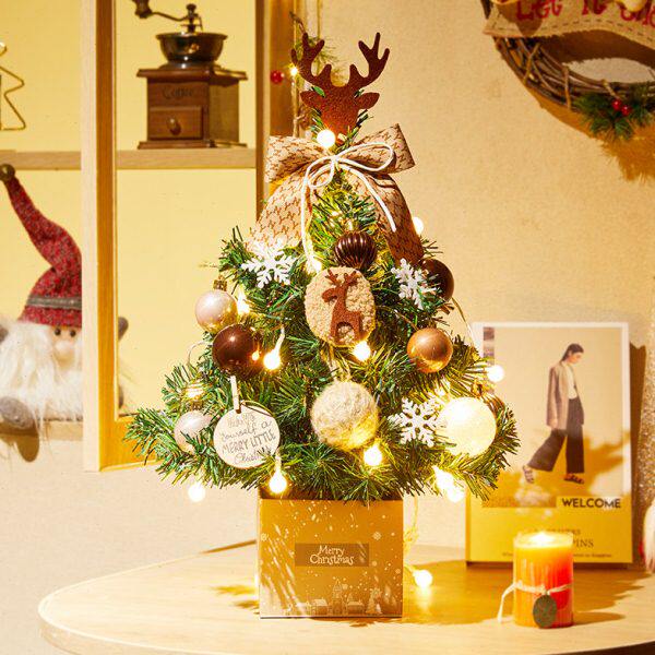 圣诞节装饰品创意迷你小号圣诞树桌面摆件酒店橱窗橱窗美陈礼品