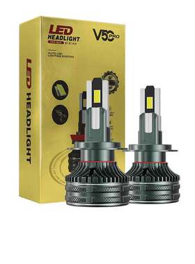 超亮6铜管200w汽车led大灯H1H7H4强光远近光一体9005 H11汽车大灯