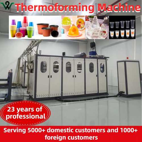 Disposable plastic equipment cup making machine