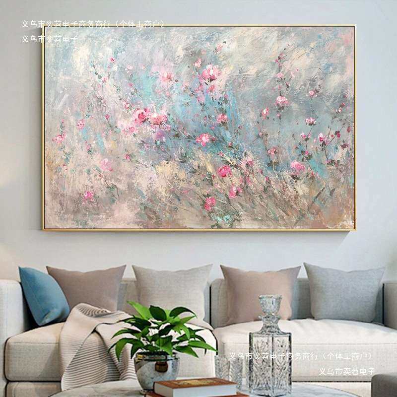 抽象卧室装饰画纯客厅艺术手绘油画现代简约画印象派花卉挂画肌理,玩具/童车/益智/积木/模型,遥控车升级件/零配件,淘宝优惠券,粉丝福利购,淘宝优惠卷
