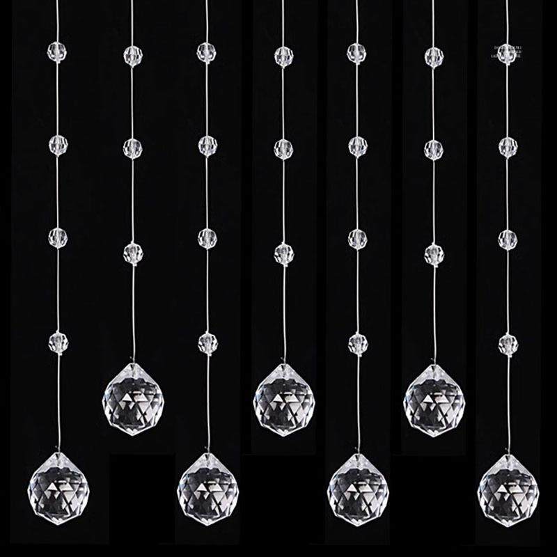 网红婚庆水晶菠萝珠帘珠串吊顶布置道具婚礼现场舞台装饰珠链门帘