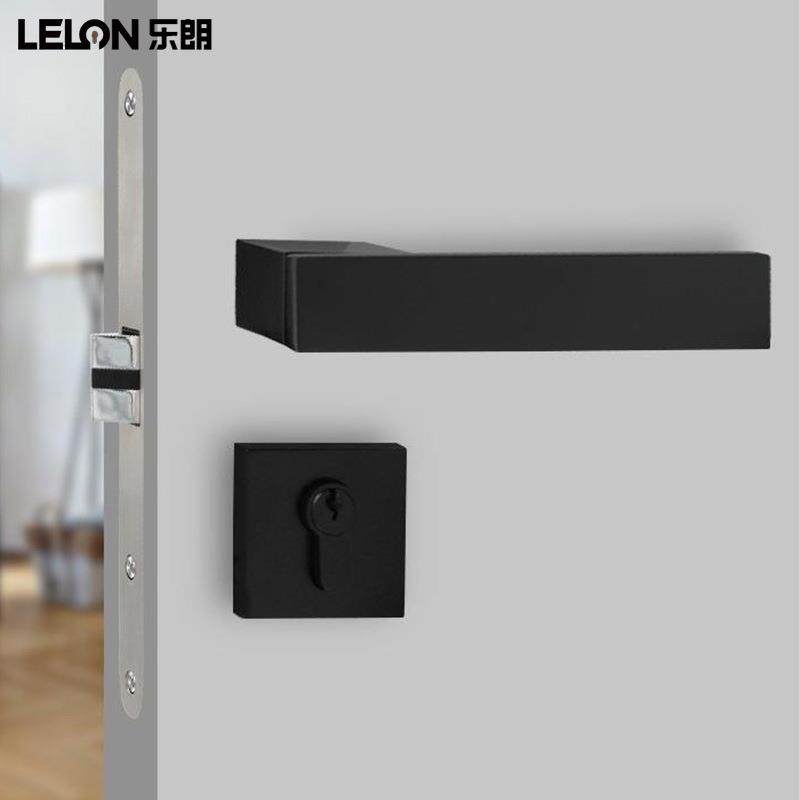 简约室内卧室房门锁方形锌合金实心把手木门锁静音磁吸分体执手锁,电子元器件市场,其它元器件,淘宝优惠券,粉丝福利购,淘宝优惠卷