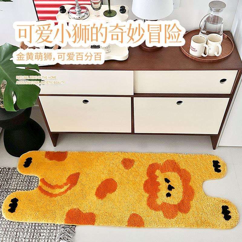 小单 植绒地毯浴室垫卧室簇绒地毯客厅地毯机织苔藓地毯