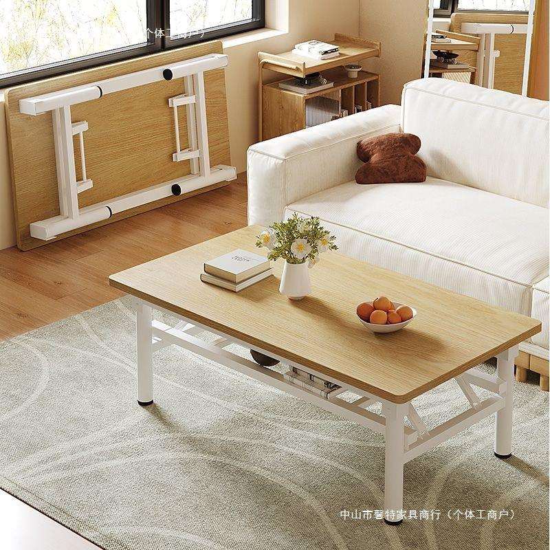 折叠桌吃饭桌出租屋用矮桌简易长方形桌子小餐桌客厅茶几家用方桌