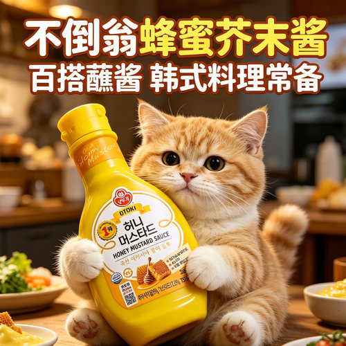韩国原装进口蜂蜜芥末酱265g