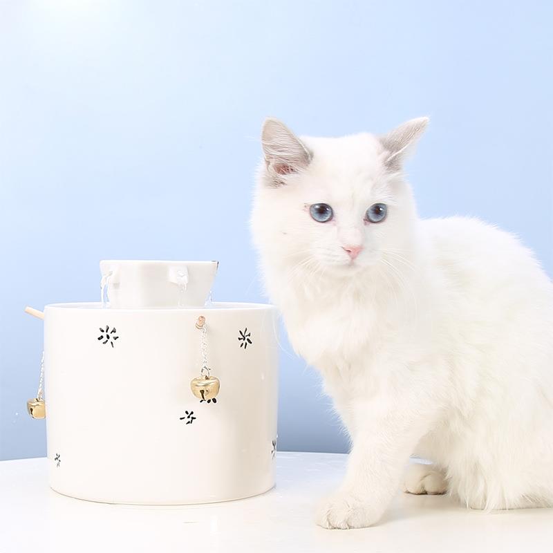 猫用饮水机宠物用品 流动流水喷泉活水猫喂水安全电压自动循环批