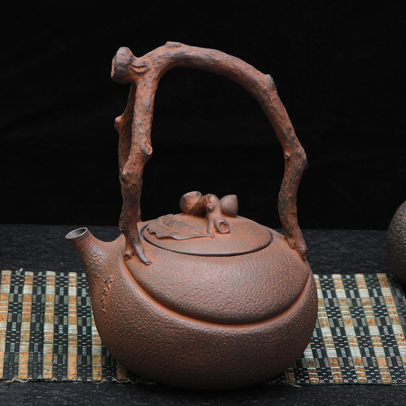 金义堂 厂家供应仙桃铁壶 铁茶壶生铁壶茶具烧水煮茶铁壶