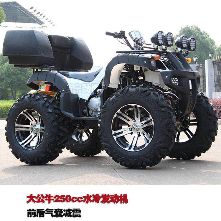 沙滩车四轮越野全地形车景区出租场地防震大公牛无级变速摩托车