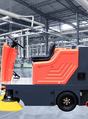 善洁SD1400驾驶式扫地机道路垃圾树叶小区道路清洁全自动扫地机