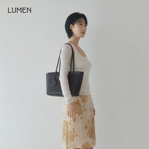 LUMEN枝形包大号春夏编织包牛皮